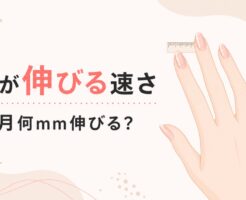 爪が伸びる速さの平均と早く伸ばす方法を紹介する記事のアイキャッチ画像