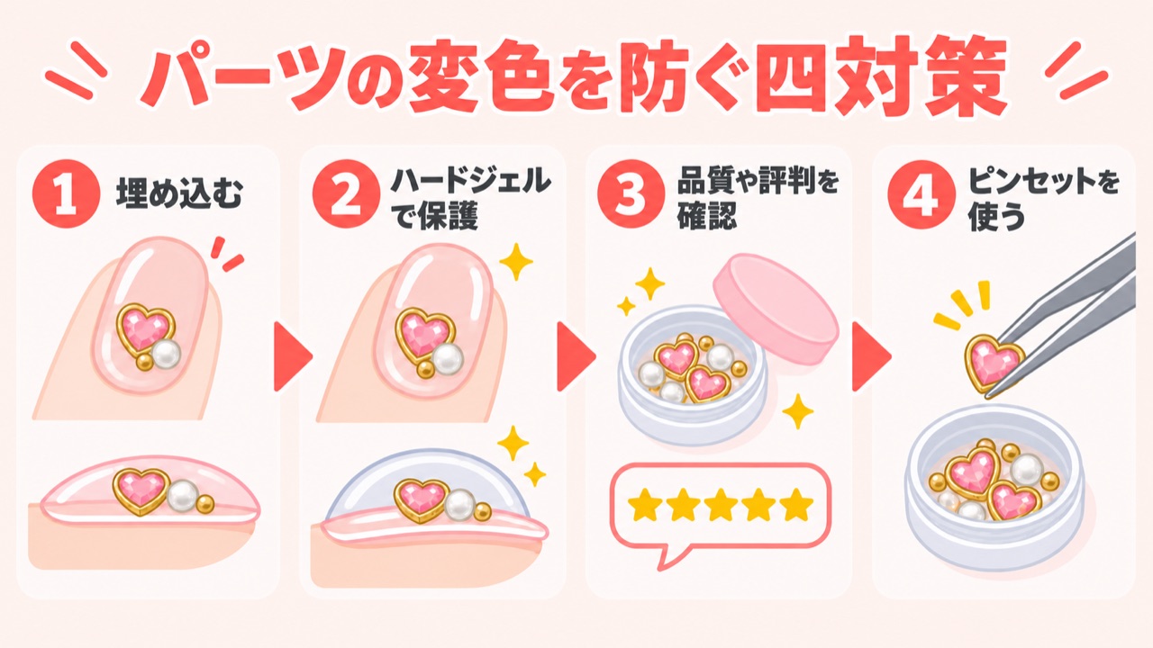 ネイルパーツの変色を防ぐ対策チェックリスト